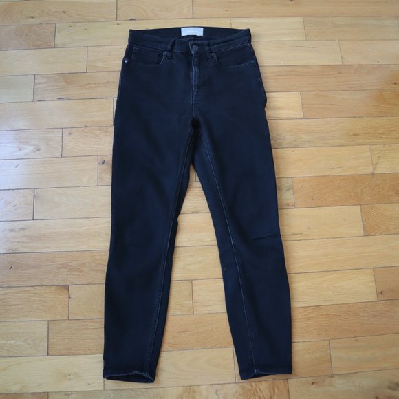 Everlane High Rise Skinny Ankle Black Jeans, Size 26 - Picture 9 of 13